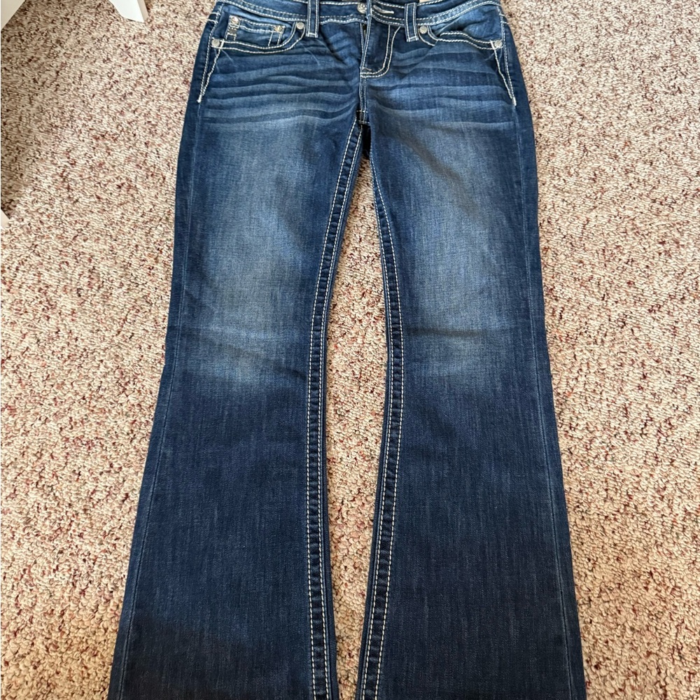 MISS ME Women's Dark Blue Bootcut Jeans